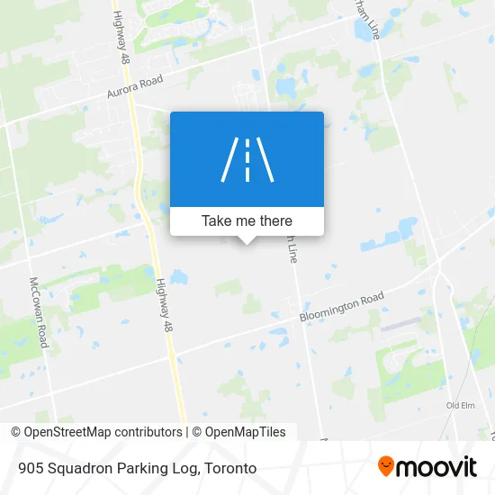 905 Squadron Parking Log map