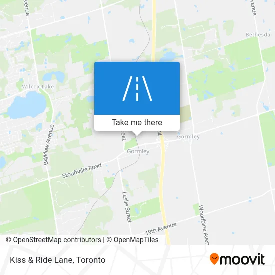 Kiss & Ride Lane map