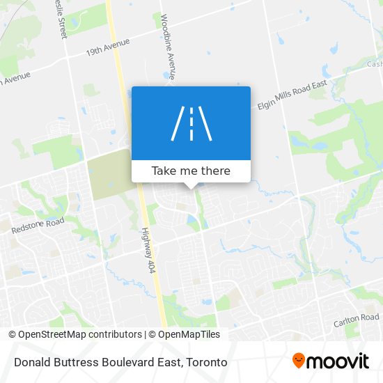 Donald Buttress Boulevard East map
