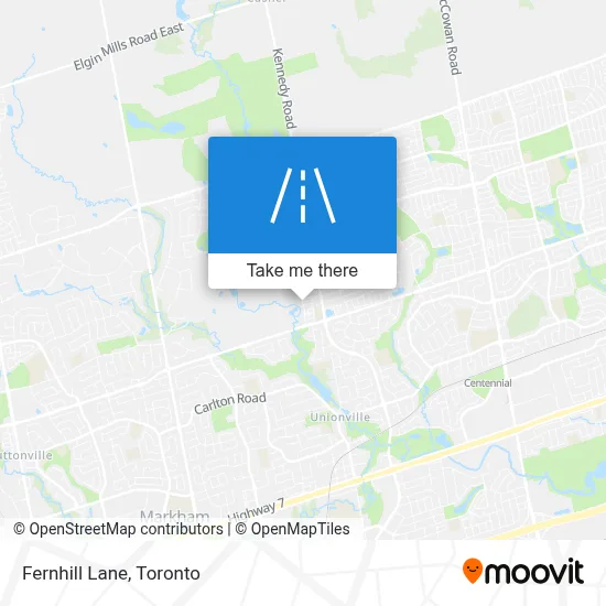 Fernhill Lane map