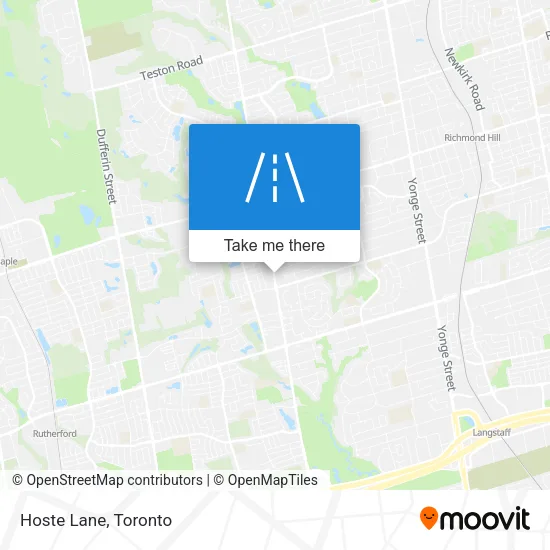 Hoste Lane map