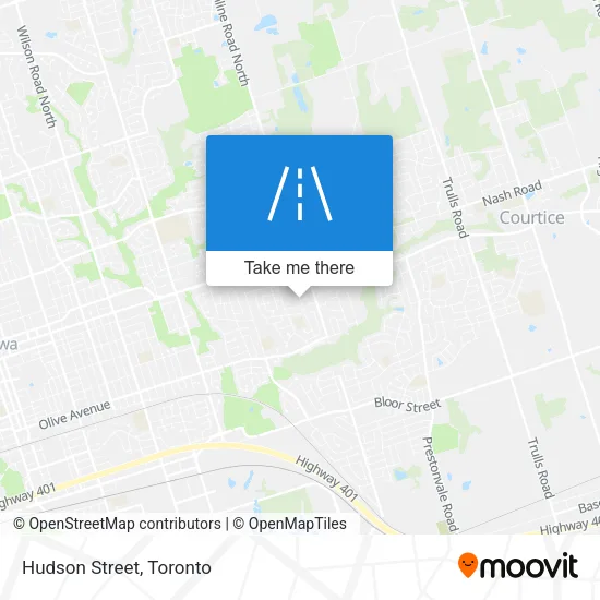 Hudson Street map