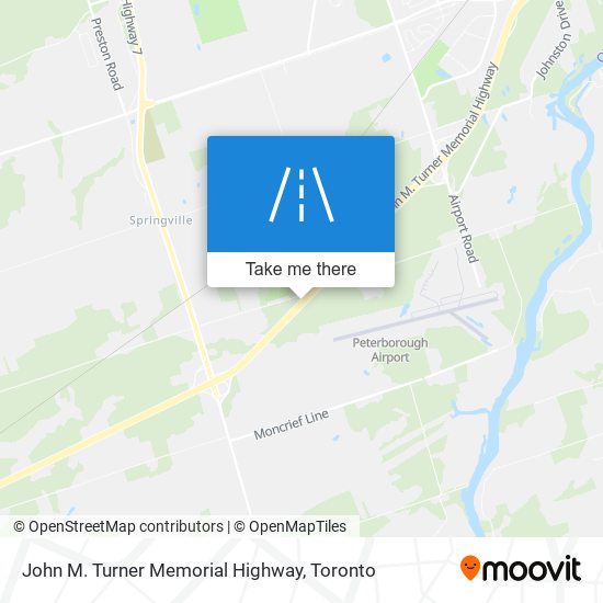 John M. Turner Memorial Highway map