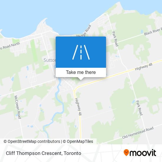 Cliff Thompson Crescent map