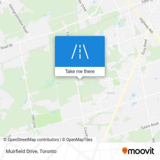Muirfield Drive map
