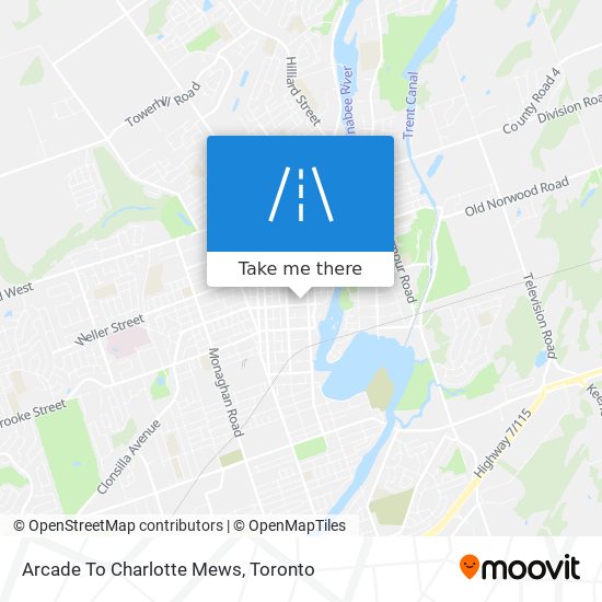Arcade To Charlotte Mews map