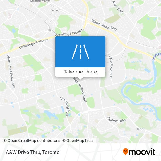 A&W Drive Thru map