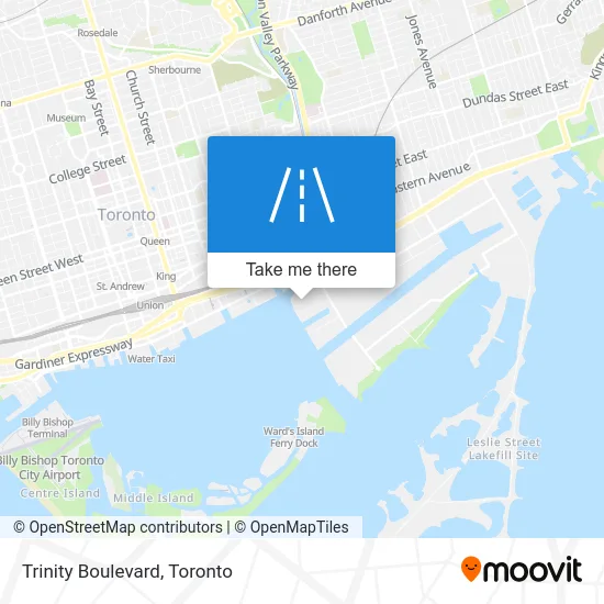 Trinity Boulevard map