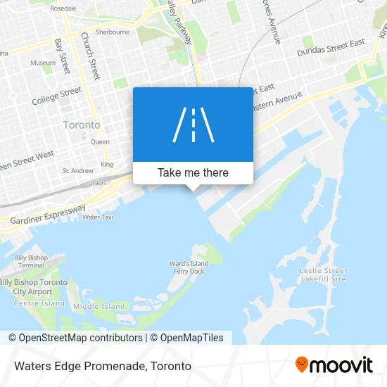 Waters Edge Promenade map