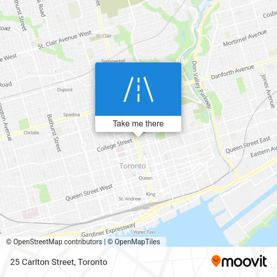 25 Carlton Street map