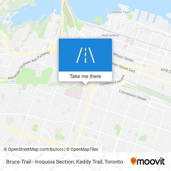 Bruce Trail - Iroquoia Section; Keddy Trail plan