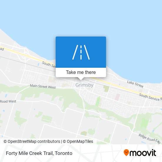 Forty Mile Creek Trail map
