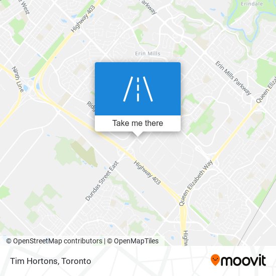 Tim Hortons map