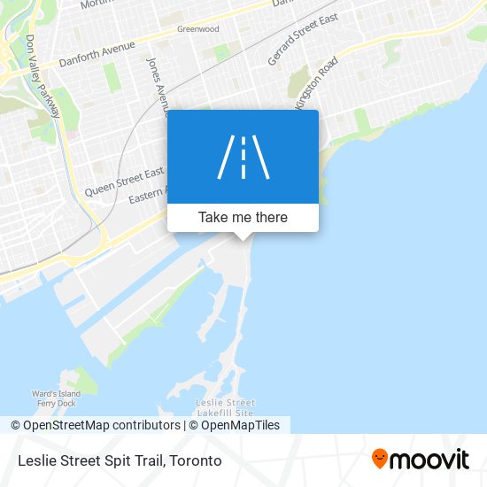 Leslie Street Spit Trail map
