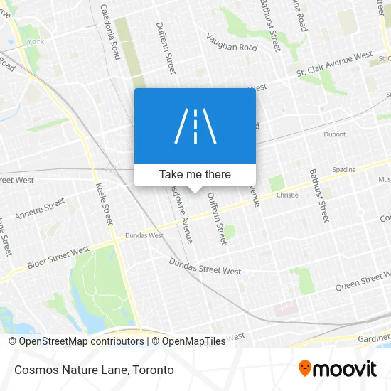 Cosmos Nature Lane map