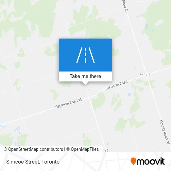 Simcoe Street map