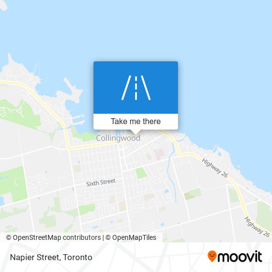 Napier Street map