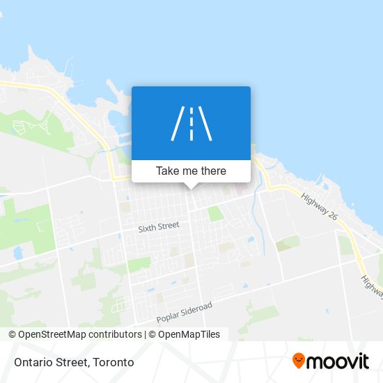 Ontario Street map