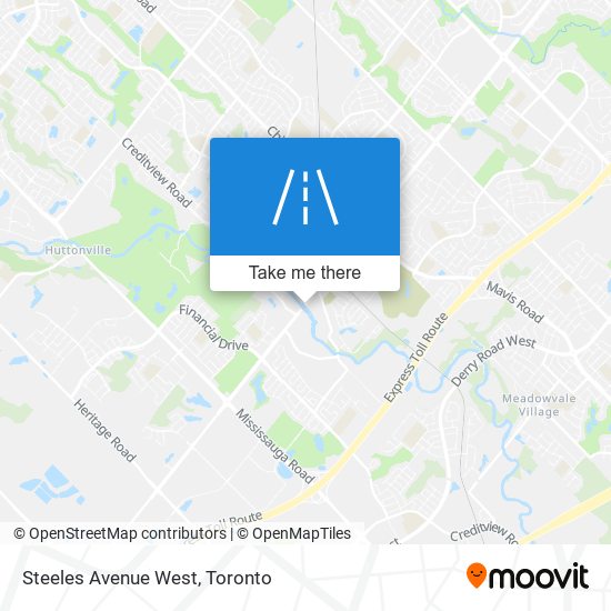 Steeles Avenue West map