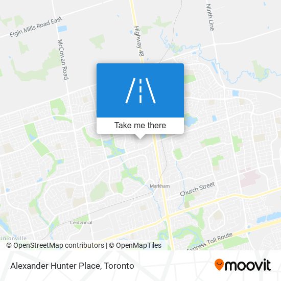 Alexander Hunter Place plan