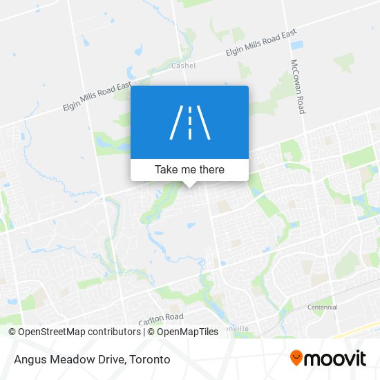 Angus Meadow Drive map