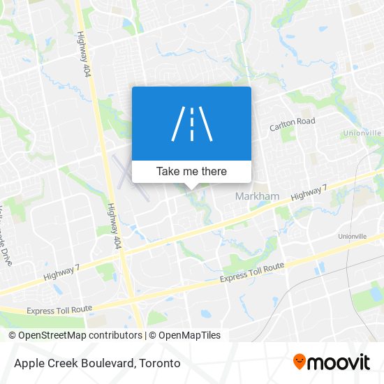 Apple Creek Boulevard map