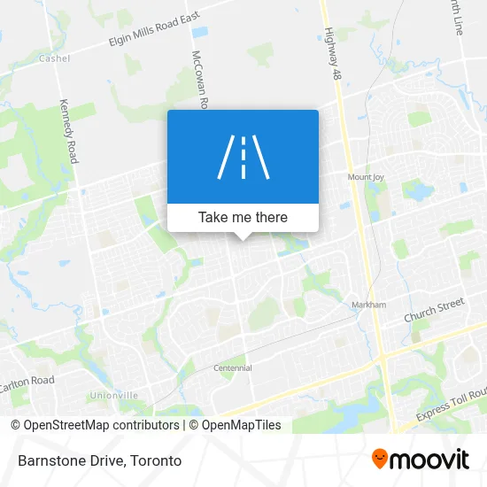 Barnstone Drive map