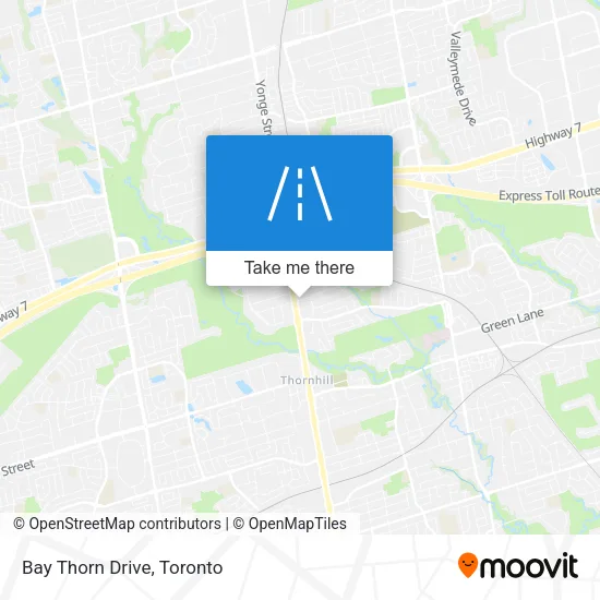 Bay Thorn Drive map
