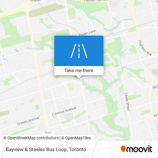 Bayview & Steeles Bus Loop map