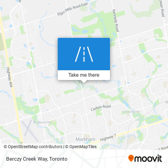 Berczy Creek Way map