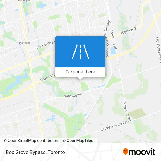Box Grove Bypass map