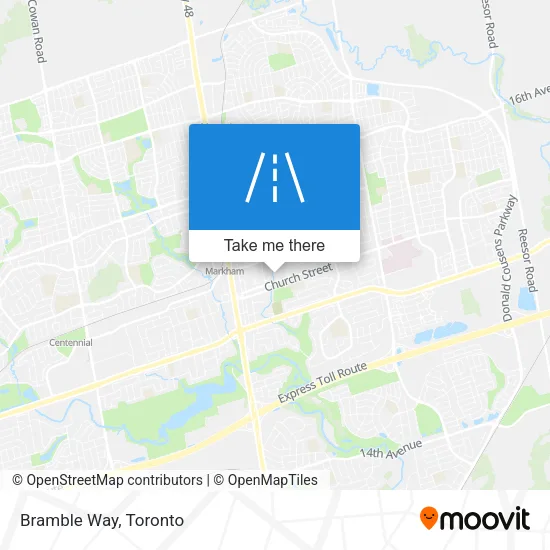 Bramble Way map