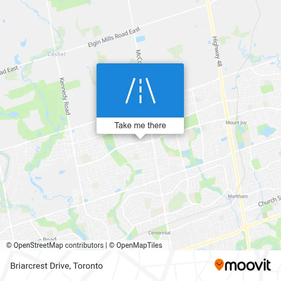 Briarcrest Drive map