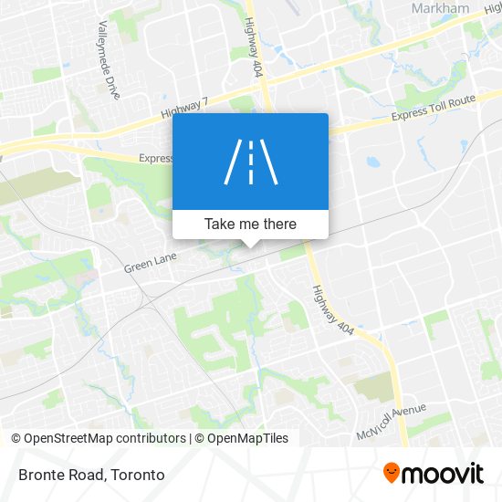 Bronte Road map