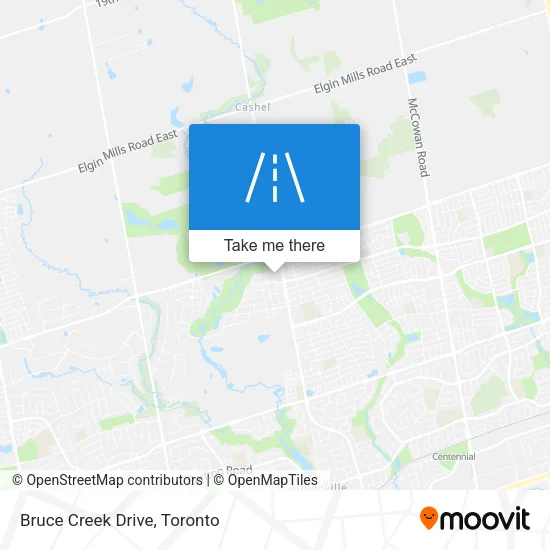 Bruce Creek Drive map