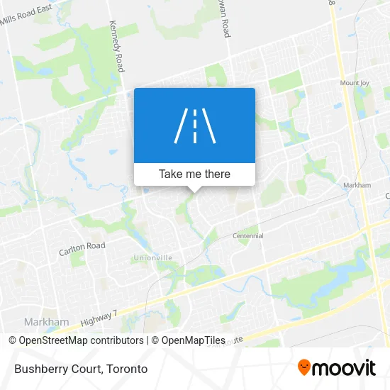 Bushberry Court map
