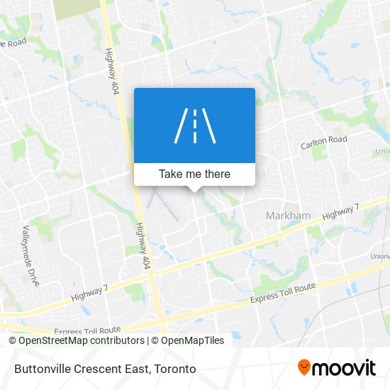 Buttonville Crescent East map