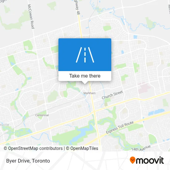 Byer Drive map