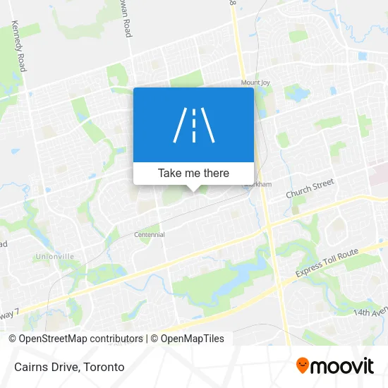 Cairns Drive map