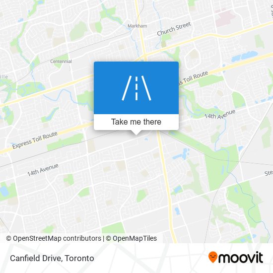 Canfield Drive map