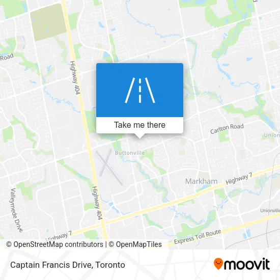 Captain Francis Drive map
