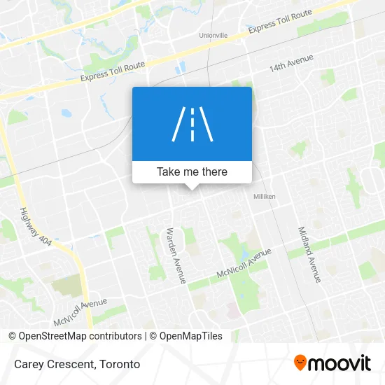 Carey Crescent map
