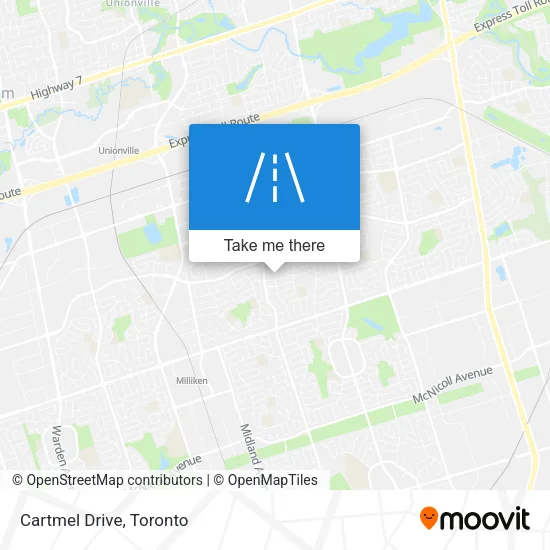 Cartmel Drive map