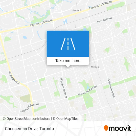 Cheeseman Drive map