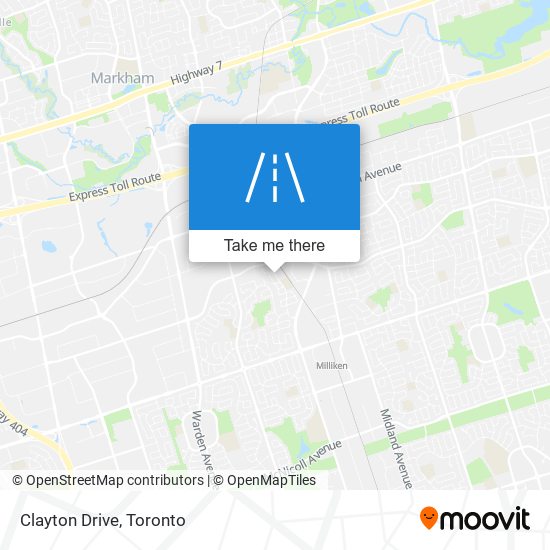 Clayton Drive map