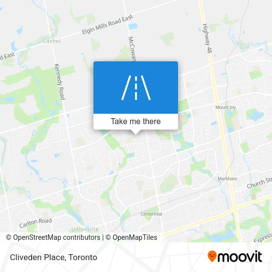 Cliveden Place map