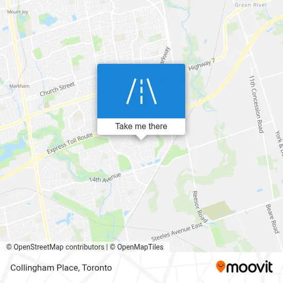 Collingham Place map