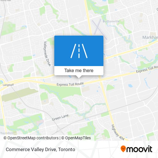 Commerce Valley Drive map