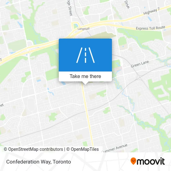 Confederation Way map