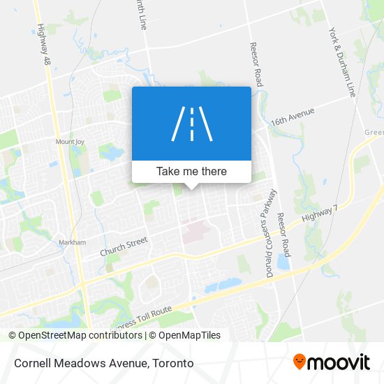 Cornell Meadows Avenue map